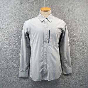 Backcountry Mens Provo Shirt Long Sleeve Snap Up Hiking Performance Gray Large